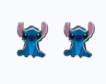 Orecchini a bottone con punto seduto