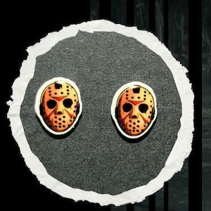 Jason Vorhees earrings
