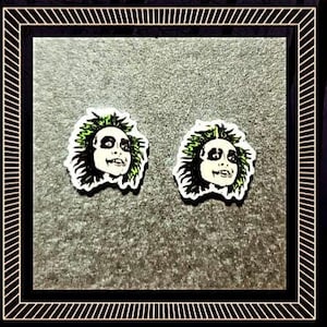 Beetlejuice earrings