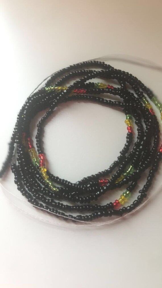 rasta waist beads