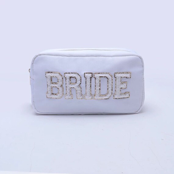 Large Bride Makeup Bag Gift Bag Bride Cosmetic Bag Nylon Sewn