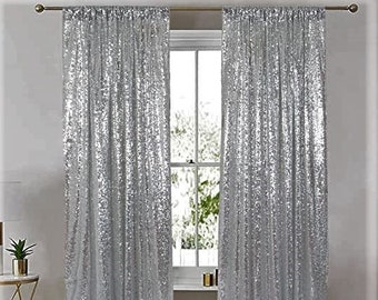 Grey Mini Sequin Backdrop