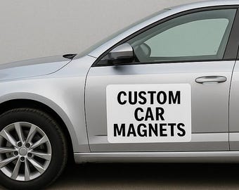 Custom Car Magnets: Personalized Vehicle Advertising, Business Logo (Set of 2)