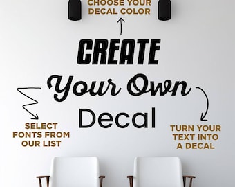 Custom Quote Wall Decal – Personalized Vinyl Lettering for Home, Office & Salon Walls | Removable Phrase and Saying Sticker
