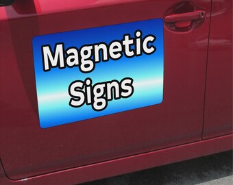 Custom Magnetic Car Signs: Personalized Vehicle Advertising, Set of 2