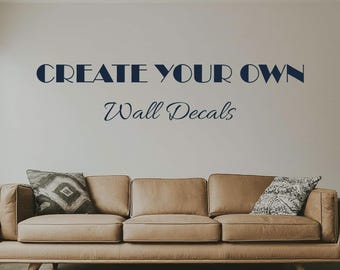 Custom Name Wall Decal – Personalized Vinyl Nursery Name Sign | Kids Room, Classroom Door & Home Wall Lettering