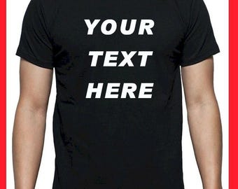 Custom T-Shirt Printing – Personalized Logo, Text or Photo Tee | Unisex Cotton Shirt for Business, Team, Event & Gift