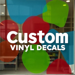 Custom Vinyl Decals – Personalized Stickers for Cars, Windows, Tumblers, Laptops, Business, Weddings | Add Text, Logo, Name or Design