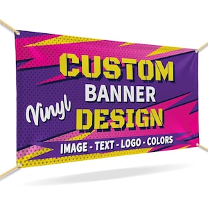 Personalized Vinyl Banner: Custom Party, Wedding, and Business Sign