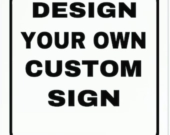 Personalized Aluminum Metal Sign – Custom Business, Parking, Address or Security Sign | Rustproof Indoor Outdoor Display