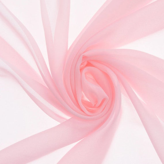 Pink Multi Chiffon Fabric by the Yard Width of 60 Etsy