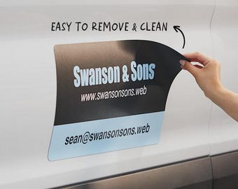 Custom Car Magnets (Set of 2): Personalized Vehicle Advertising