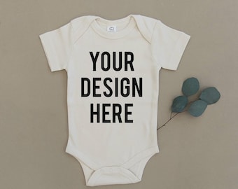 Custom Baby Onesie & Toddler Tee – Personalized Name or Design, Soft Cotton | Baby Shower Gift, Announcement Outfit
