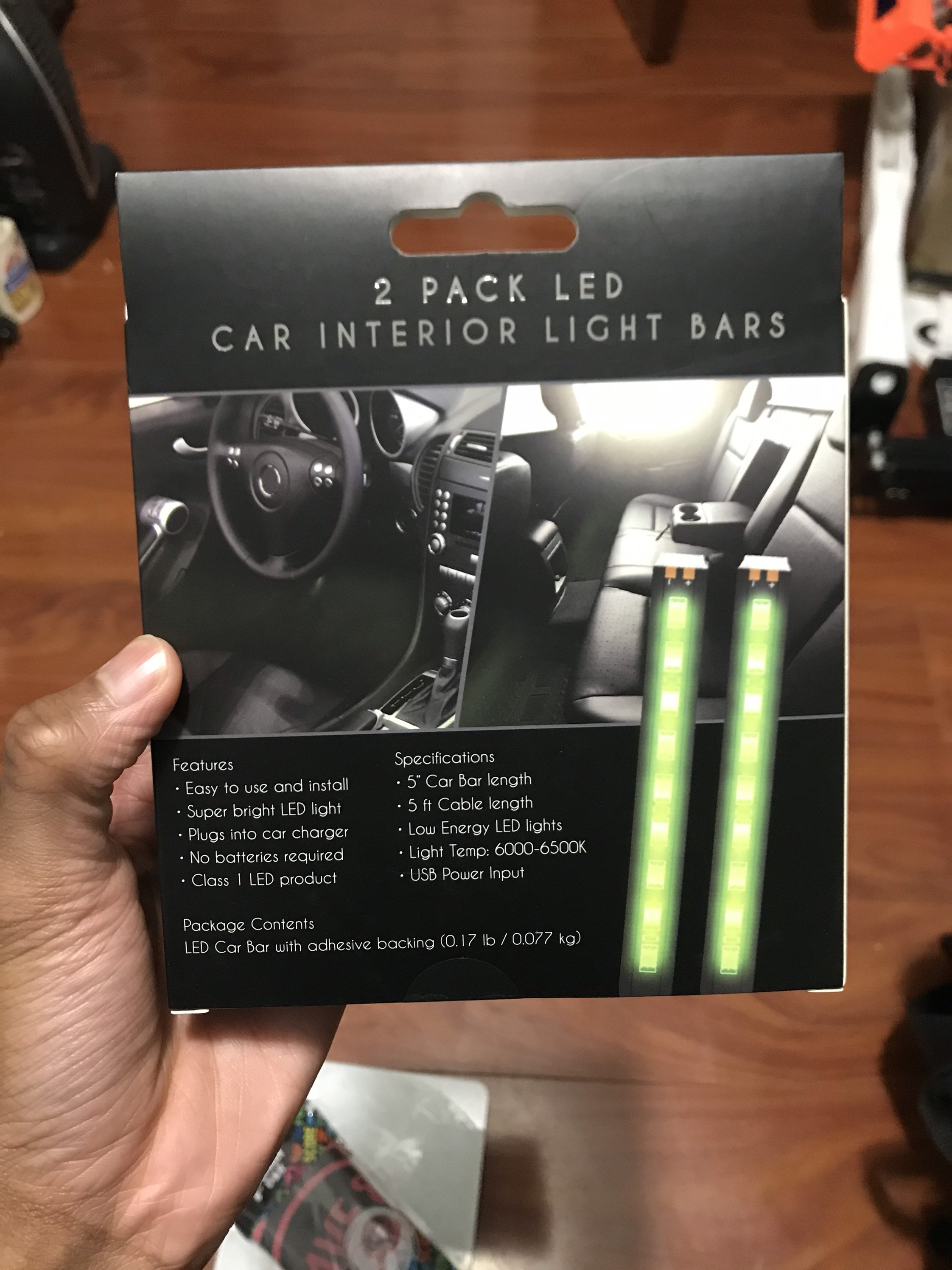 2 pack LED car interior light bars Etsy