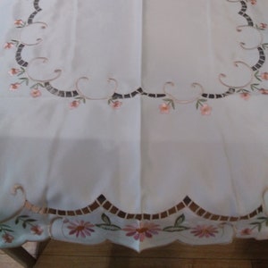 Vintage embroidered tablecloth