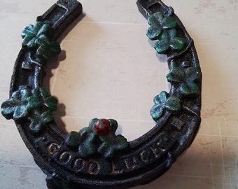 Lucky Irish cast iron horse shoe.