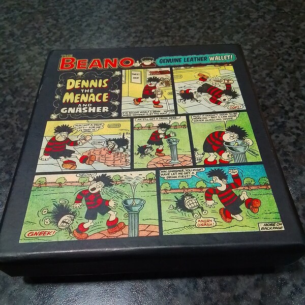 Beano 'Dennis The Menace And Gnasher' leather wallet