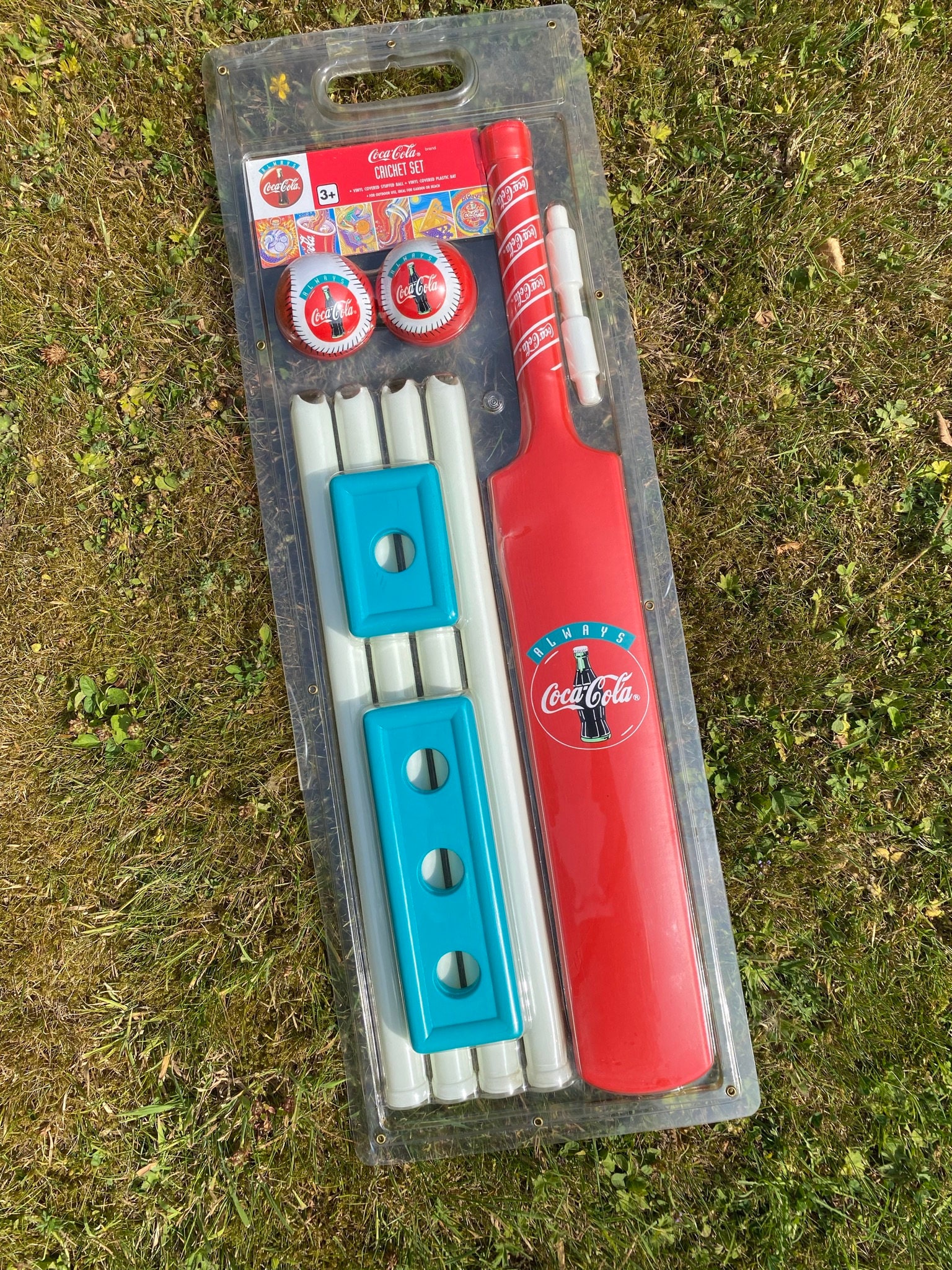 Vintage 1998 Official Coca Cola Cricket Set // Coke, American Beverage