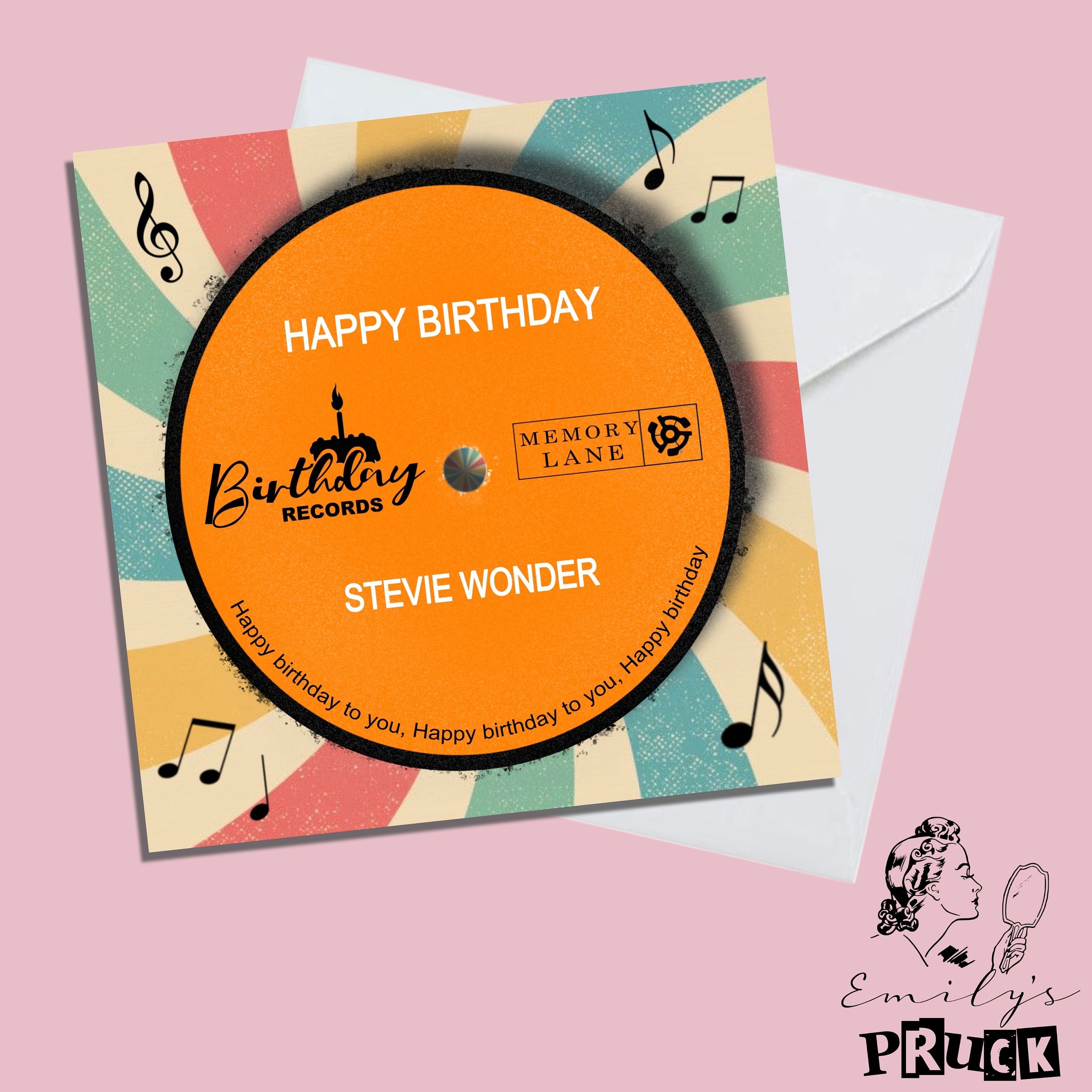 Stevie Wonder Happy Birthday Schallplatte Karte / RnB Soul Etsy