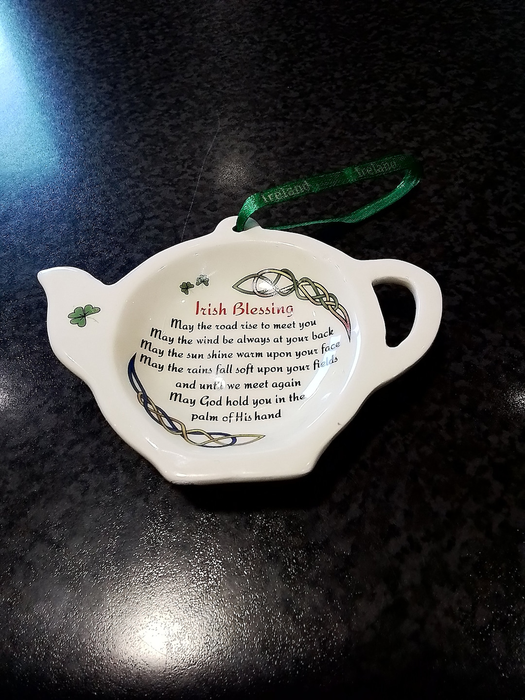 Vintage Liffey Artefacts Irish Blessing Tea Bag Holder Wall Plaque Etsy
