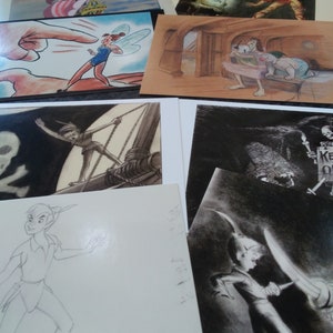 Disney Peter Pan collectable postcards X 9.
