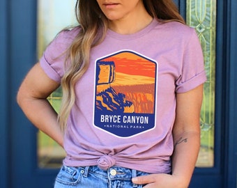 Parc national de Bryce Canyon, chemise de Bryce Canyon, chemise de voyage, t-shirt de parc national, chemise de montagne, tee-shirt de Bryce Canyon, cadeaux de parc national