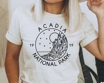 Acadia National Park Shirt, Travel Shirt, Travel Outfit, National Park T-Shirt, Mountain Shirt, Acadia Shirt, Hiking Gifts, Maine Shirt