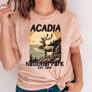 Acadia National Park Shirt, Travel Shirt, Travel Outfit, National Park T-Shirt, Mountain Shirt, Acadia Shirt, Hiking Gifts, Maine Shirt