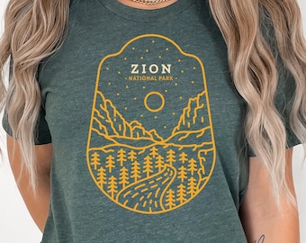 Zion National Park, Zion Shirt, Travel Shirt, National Park T-Shirt, Mountain Shirt, Zion T-Shirt, National Park Gifts, Utah Shirt