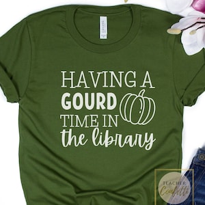 Fall Library Shirt / Thanksgiving Librarian Shirts / Library Shirts / Fall Librarian Shirts / Thanksgiving School Librarian Tshirt /