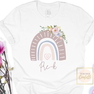 Prek Teacher Shirts, Rainbow Teacher Shirt, Pre K Shirts For Teachers, PreK Team Shirt, Pre K Squad Shirt, PreK Crew Shirts, 4K Teacher