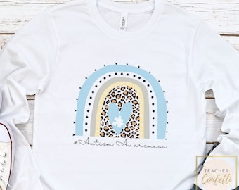 Long Sleeve Autism Shirt, Special Education Long Sleeve Shirt, Autism Awareness Shirt Women, Autism Long Sleeve Rainbow Shirt, SPED Shirt