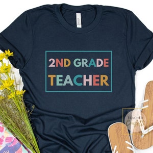 Retro Second Grade Shirt / 2nd Grade Teacher Shirts / Second Grade Retro T Shirt / Second Grade Team Shirts /  2nd Grade Squad Shirt