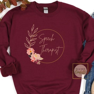Logopädin Sweatshirt, Logopädin Rundhalsausschnitt, Logopädin Pullover, Logopädin Pullover, SLP Speechie Sweat