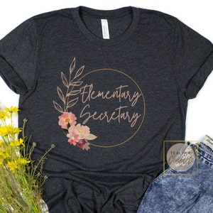 Elementary Secretary Shirt, School Secretary Tshirt, Gift For School Secretary, Office Squad Shirt, Front Office Squad, Admin Team Tshirts