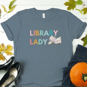 Librarian Shirt, School Librarian Tshirt, Library Shirts, Book Lover Shirt, Librarian Gifts, Library Lady Librarian Shirts