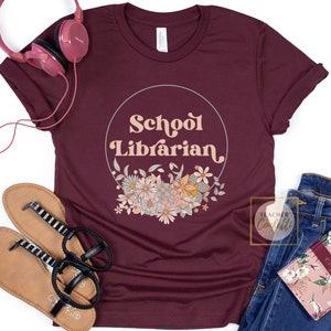 School Librarian Shirt, School Librarian Gifts, Librarian Gift,  School Librarian Tshirt, Gift For School Librarian, Librarian Squad Shirts