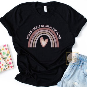 Pro Life Tshirt, Pro-Life Shirt, Prolife T-Shirt, Verteidigen Sie das Leben Shirt, Pro Life Kleidung, Wählen Sie das Leben T-Shirt, Menschrechte beginnen im Mutterleib