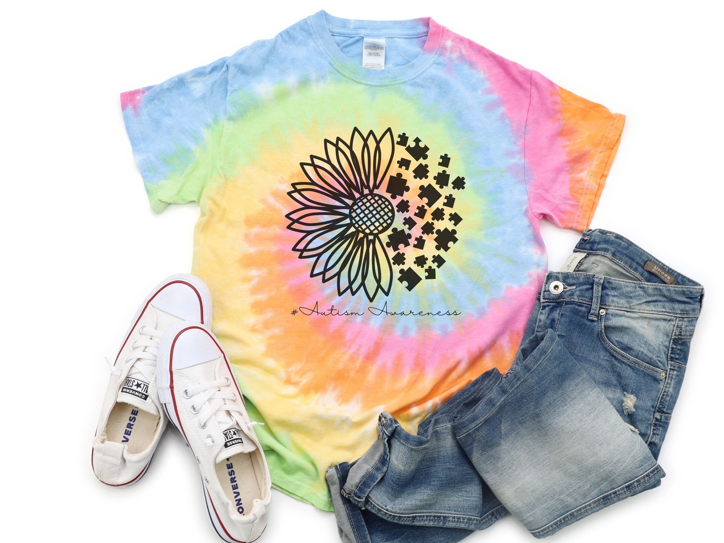 autism tie dye shirt