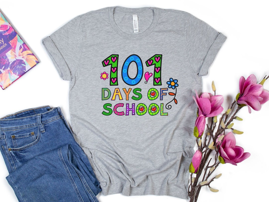 101 Days of School / 101 Days of School Tshirt / Teacher Shirt 101 Days