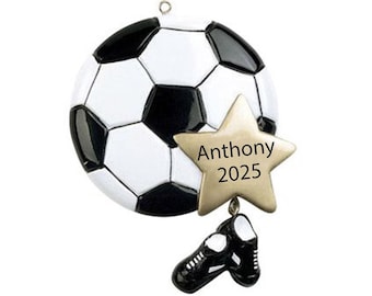 Soccer Ornament Personalized College Soccer Ornament 2025 Custom Soccer Gifts For Soccer Player Ornament Soccer Ball Christmas Ornament