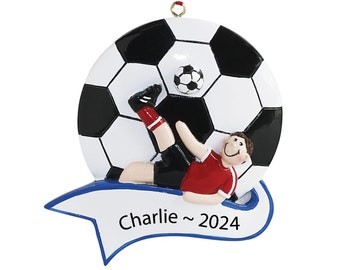 Boy Soccer Ornament Personalized College Soccer Christmas Ornament 2025 Custom Soccer Gifts For Soccer Player Ornament Soccer Ball Ornament