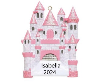 Castle Ornament Personalized Princess Castle Christmas Ornament 2025 Custom Fairy Ornament, Cinderella Ornament Princess Gifts for Girls