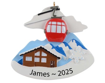 Ski Holiday Ornament Personalized Skiing Christmas Ornaments 2025 Custom Skier Ornament Ski Gifts for  Ski Trip Ornament, Snow Ski Resort