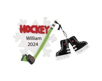 Hockey Ornament Personalized Hockey Player Christmas Ornament 2025 Custom Ice Hockey Gifts, Hockey Player Gifts, Ice Hockey Ornament