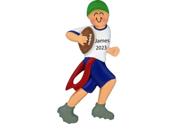 Personalized Flag Football Ornament Sports Ornaments for - Etsy