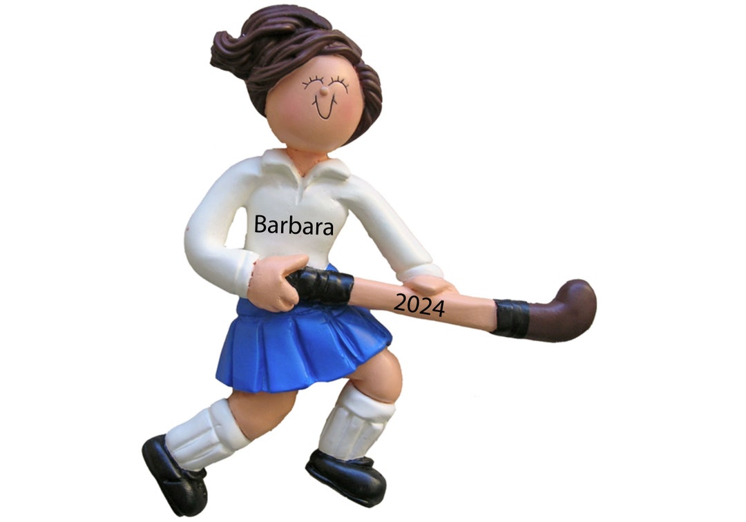 Field Hockey Christmas Ornament, Field Hockey, Hockey Ornament