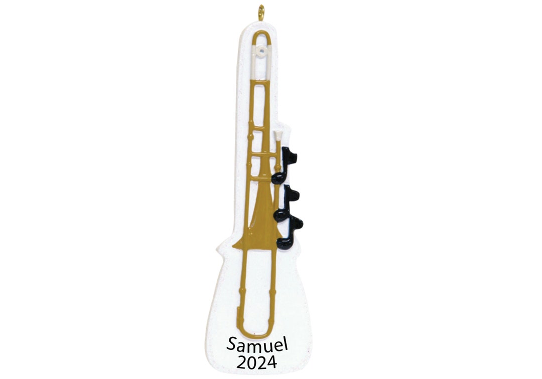 Personalized Trombone Christmas Ornaments 2023 Custom Music Ornaments