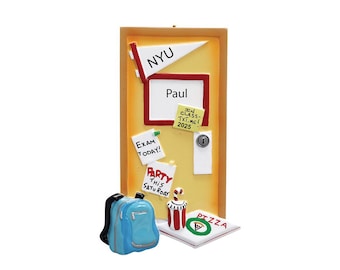 College Dorm Door Ornament Personalized Roommate Christmas Ornament 2026 Custom Gift For Roommate Gift, Back to School Ornament
