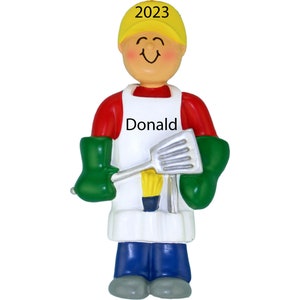 Cooking Gift For Men, Grilling Gifts for Men, Personalized Chef Dad Ornament from Kids, Christmas Gifts For Dad, Grilling BBQ 2025 Ornaments